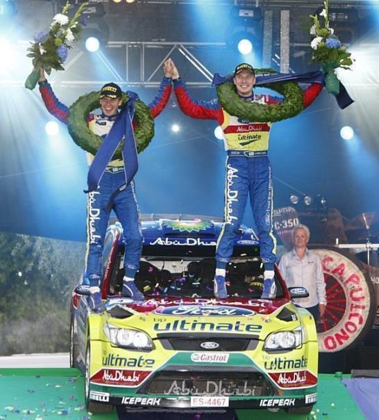 Jari-Matti Latvala / Miikka Anttila siegten in Finnland auf ihrem Ford Focus. Foto: Ford/Auto-Reporter.NET